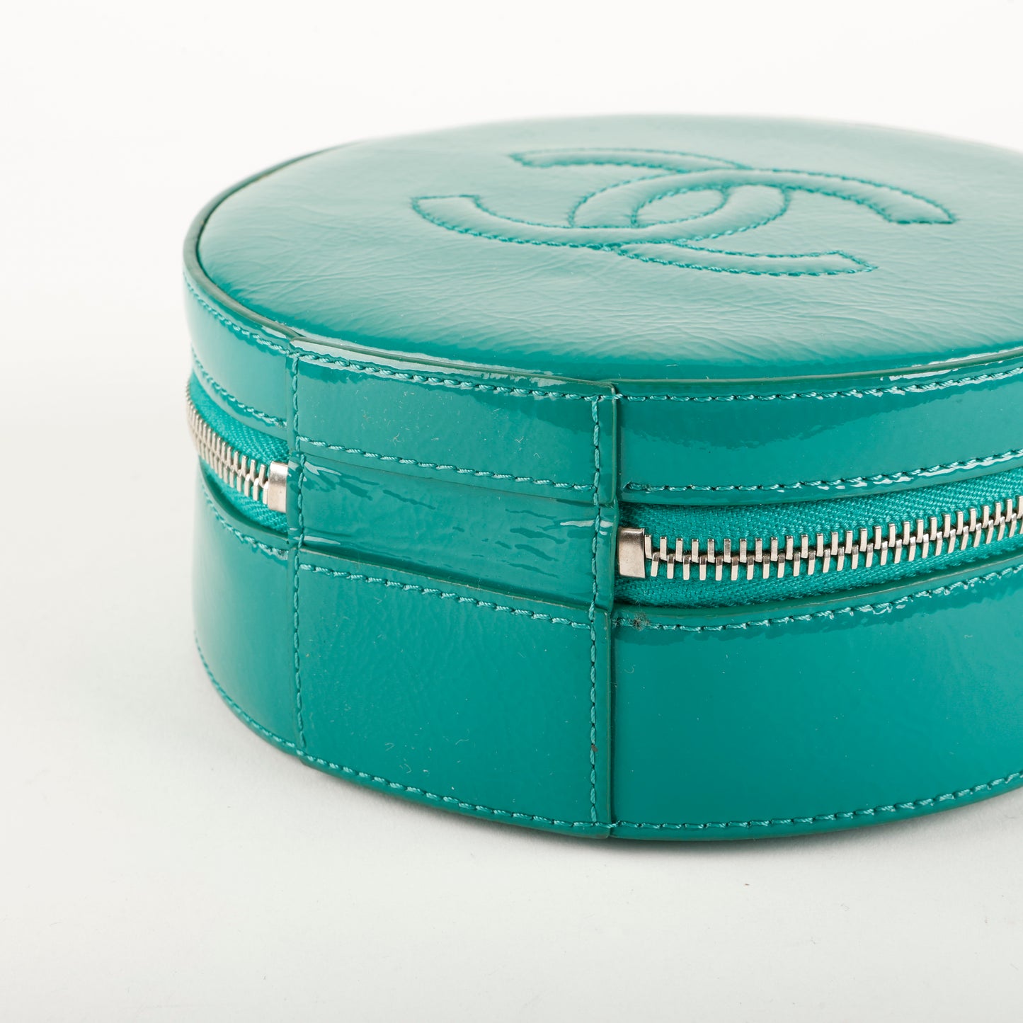 Round As Earth Crossbody, Green Patent SHW