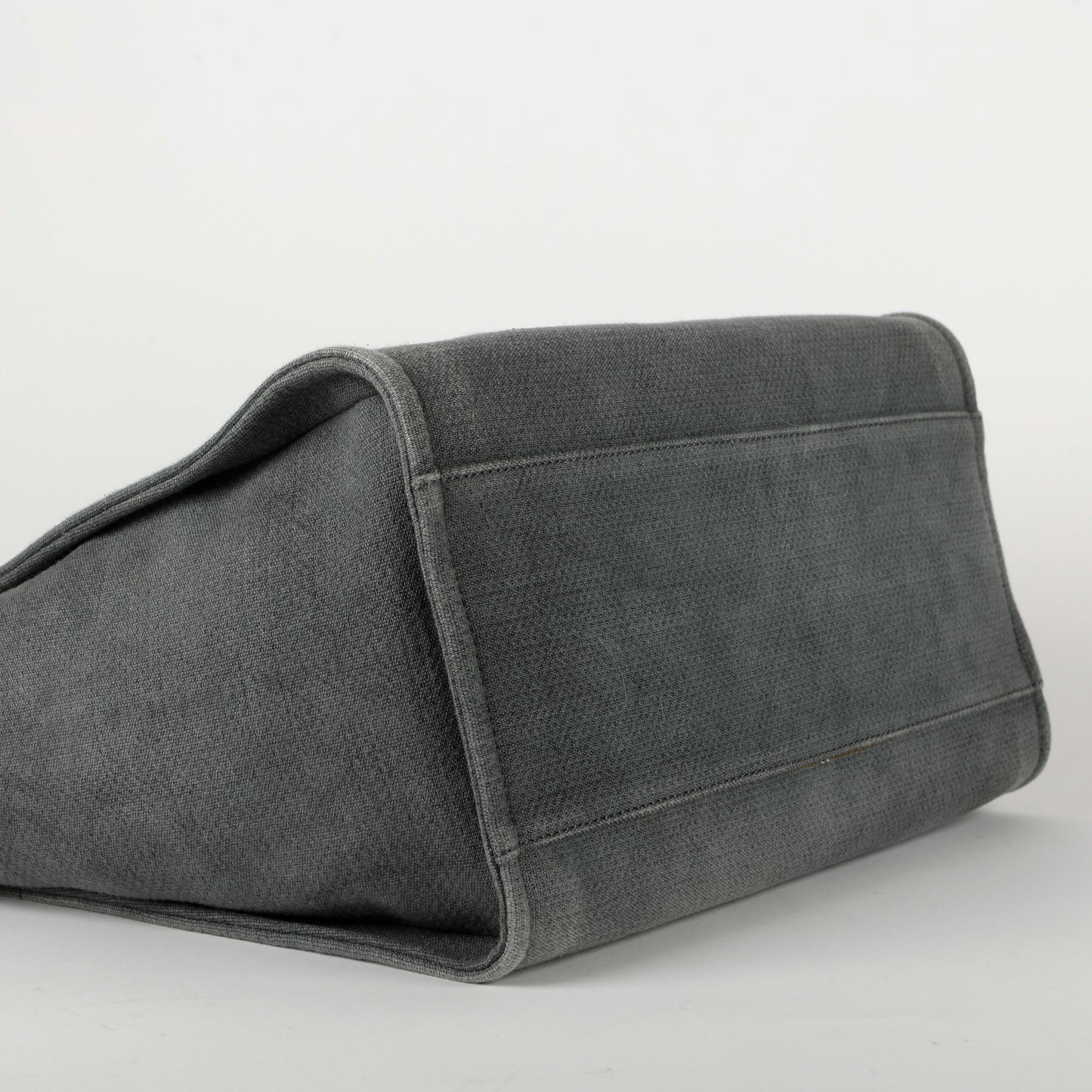 Large Deauville Tote, Grey Canvas
