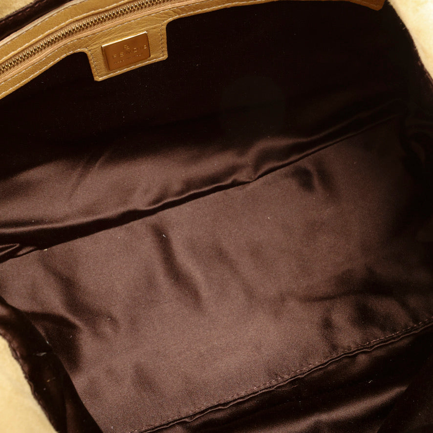 Baguette Top Handle Tote, Suede