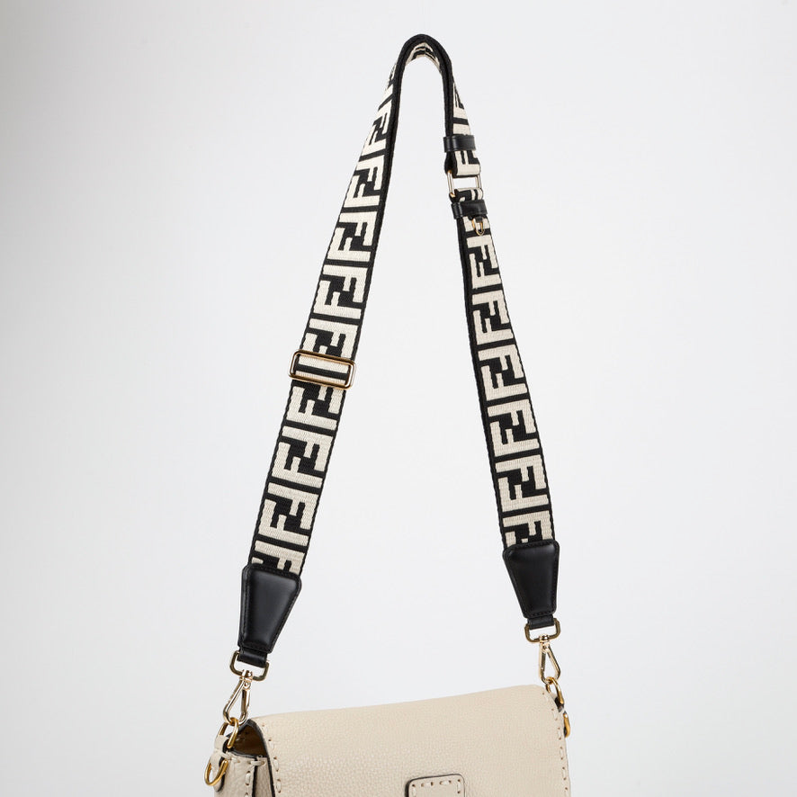Strap You Adjustable Strap, Black White FF Motif
