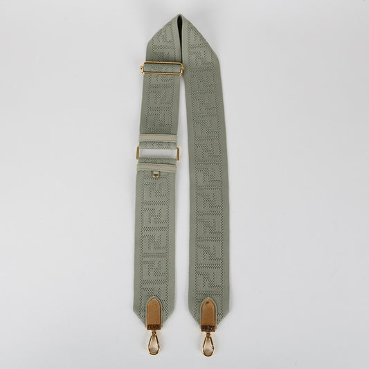 Knit FF Motif Strap, Pistachio Green