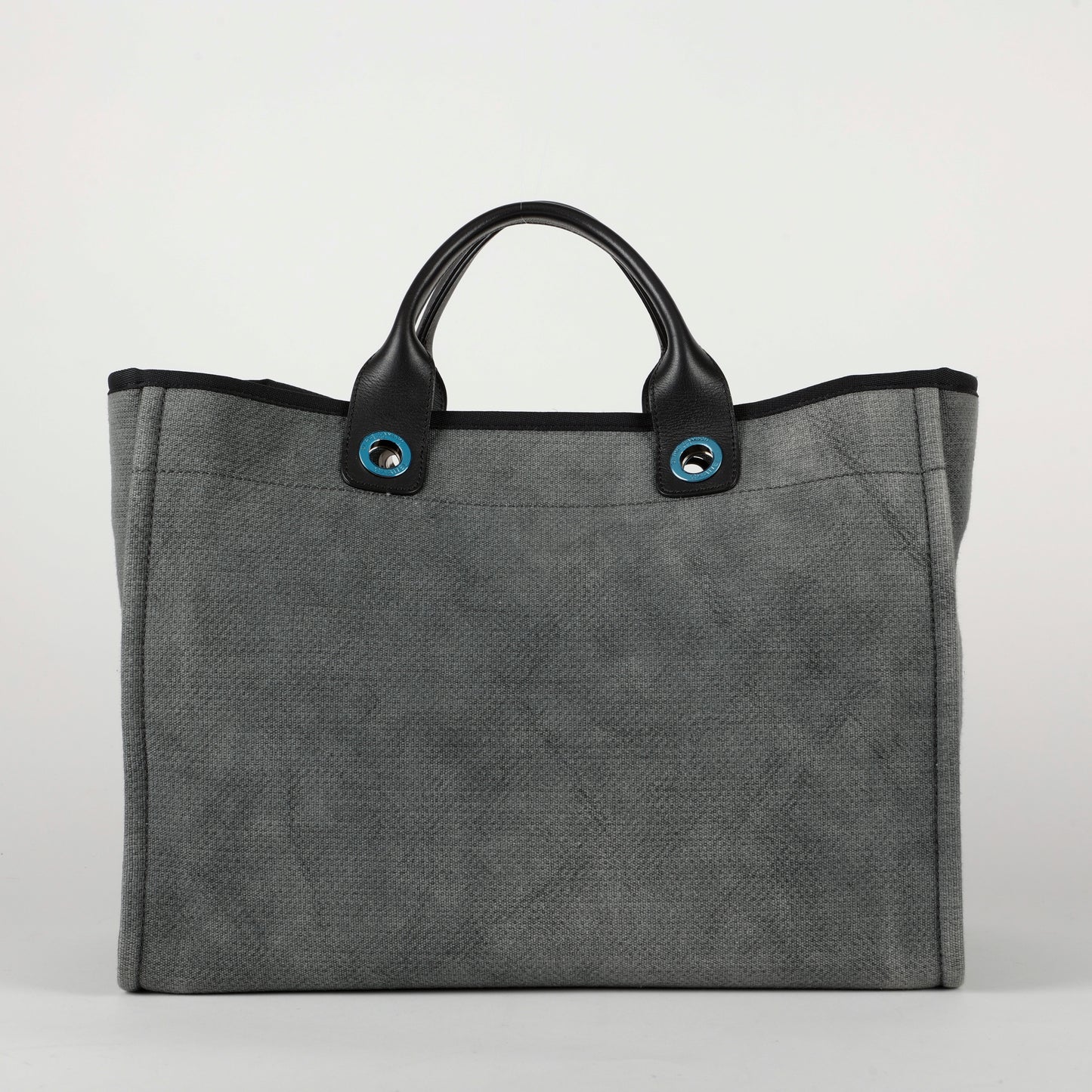 Large Deauville Tote, Grey Canvas