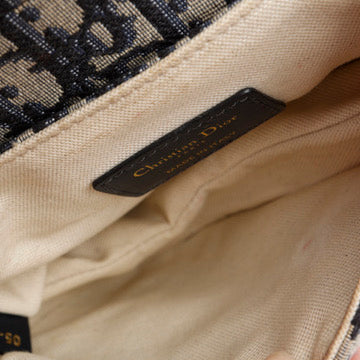Mini Saddle Bag, Navy Oblique