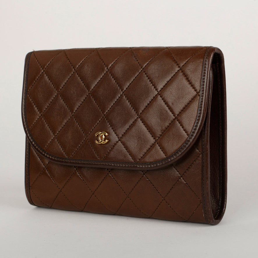 Vintage Mini Lock Brown Lambskin