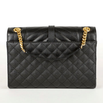 Medium Envelope Black Gold Hardware