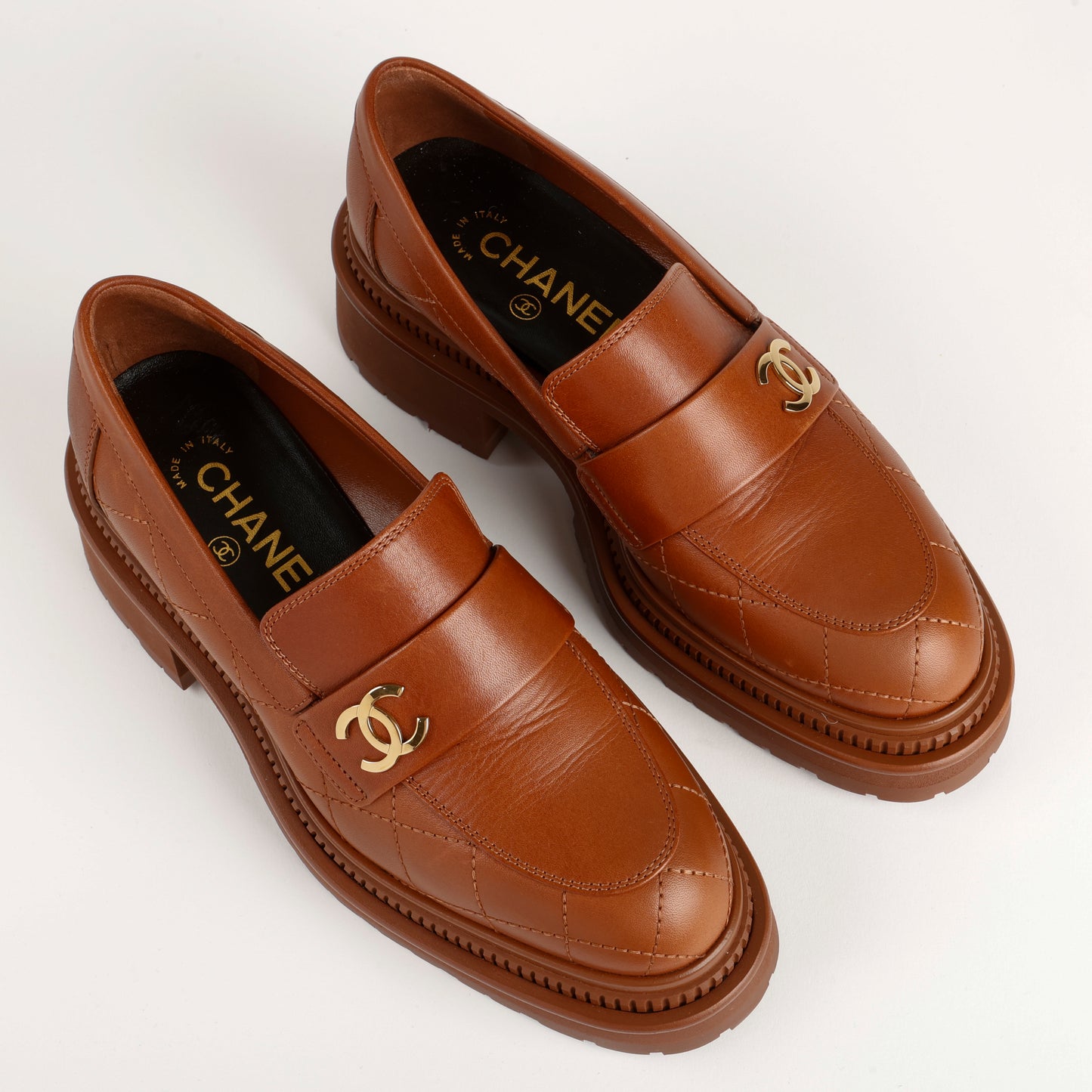Calfksin CC Loafers, Chestnut Brown