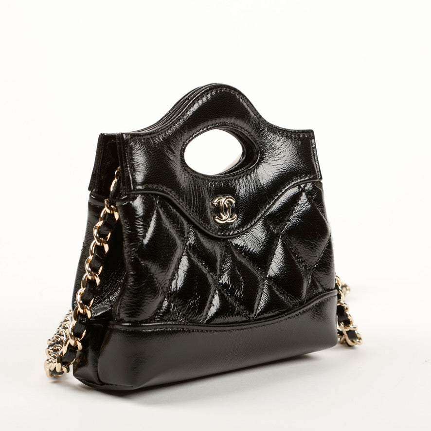 Mirco 31 Card Holder On Chain Black