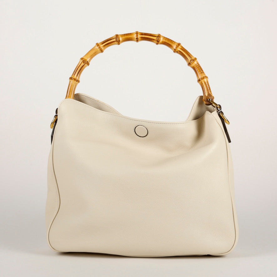 Large Diana Hobo, White 10716