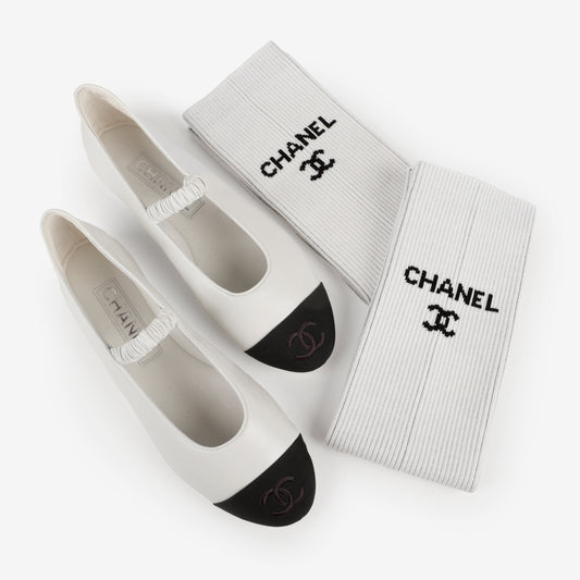 Ballet Flats With Leg Warmers