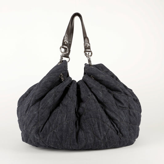 Dark Denim Oversized Tote