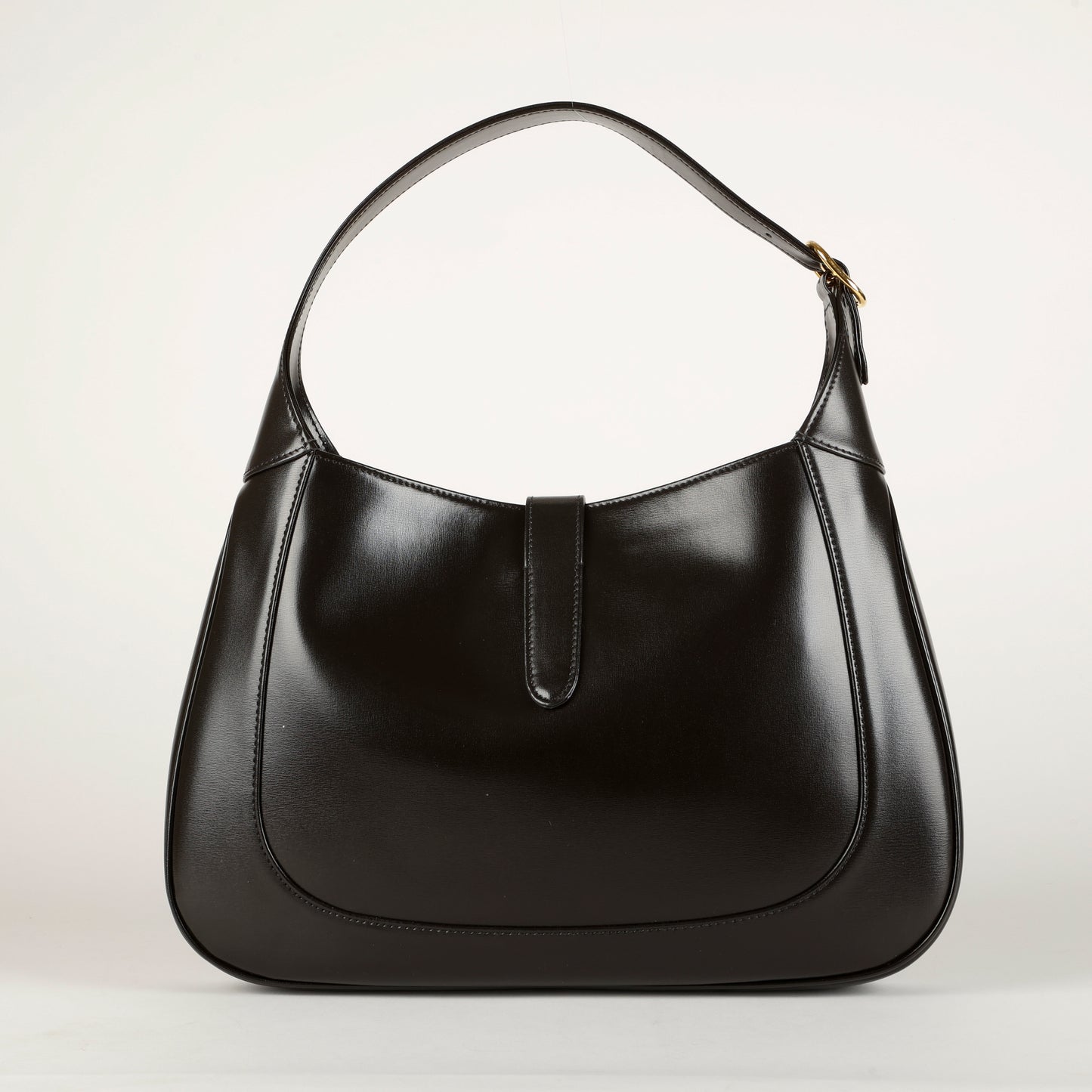 Large 1955 Jackie, Black Calfskin