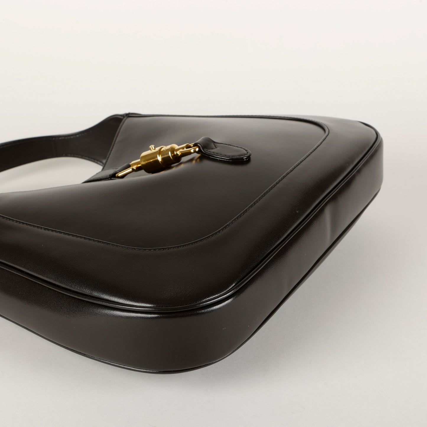 Large 1955 Jackie, Black Calfskin