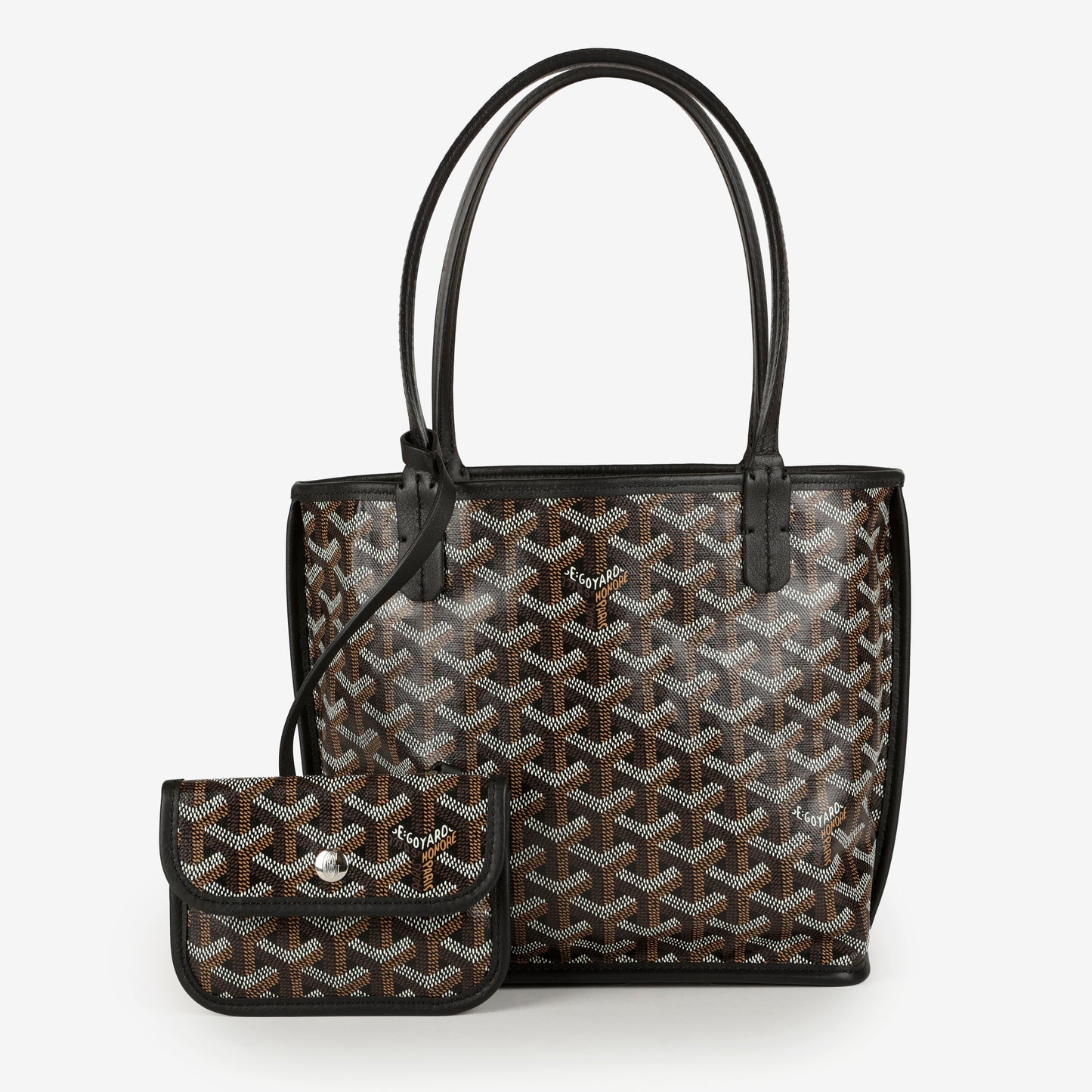 Mini Anjou Reversible Tote, Black