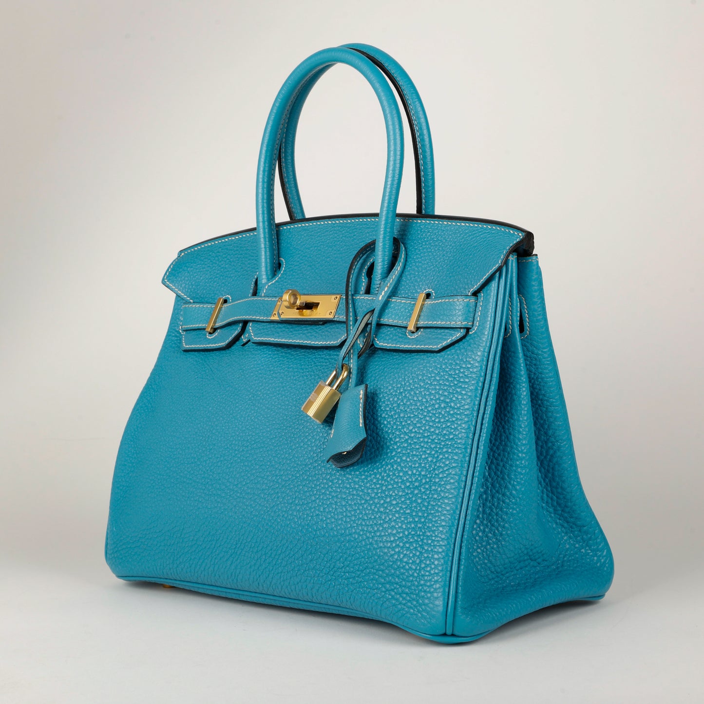 Birkin 30 Blue Jean Clemence GHW 1181