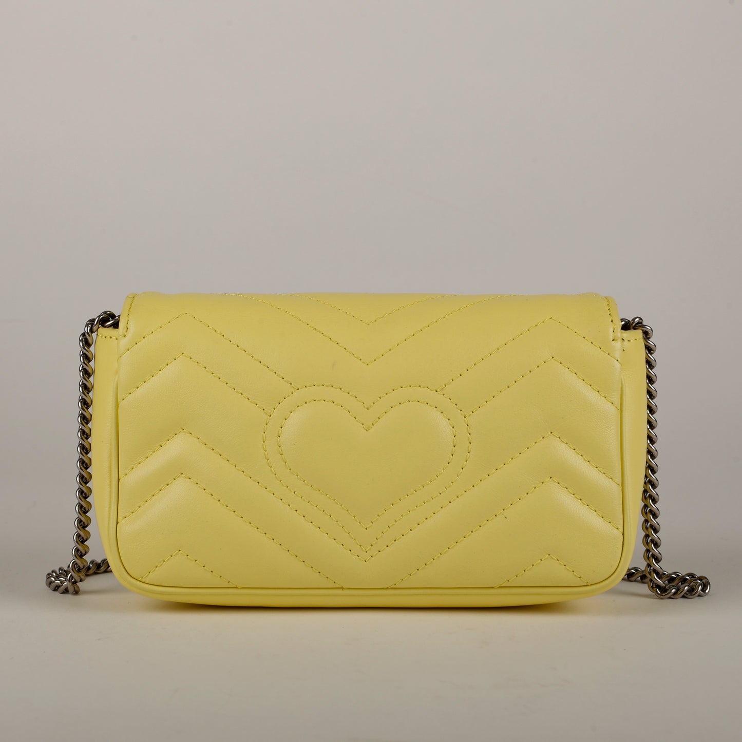 Super Mini GG Marmont Flap Bag, Yellow 1186