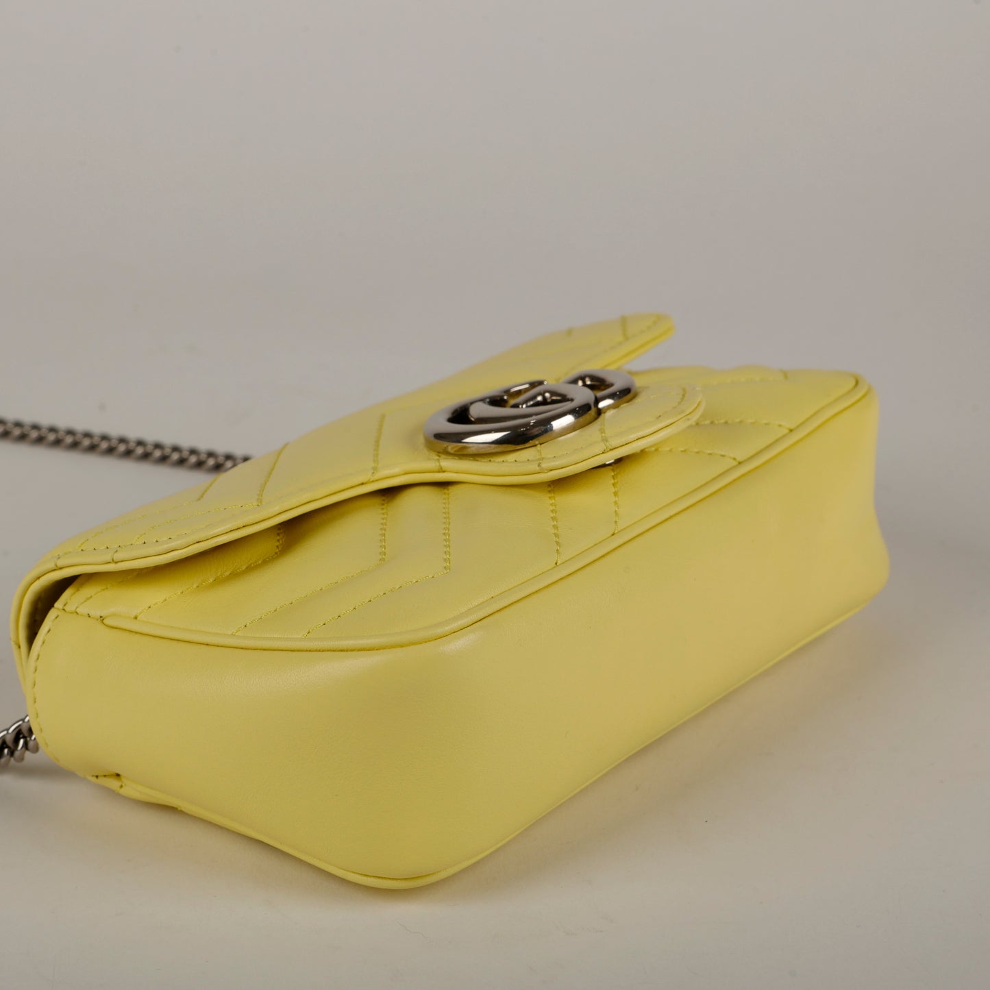 Super Mini GG Marmont Flap Bag, Yellow 1186