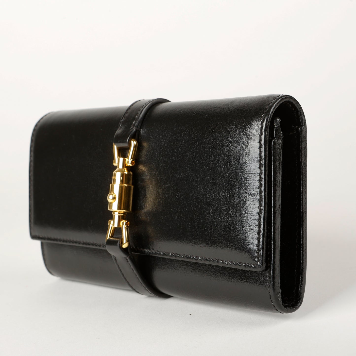 Jackie 1961 Wallet On Chain, Black Calfskin