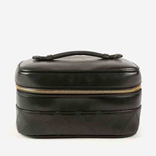 Vanity Case Calfksin, Black 1184
