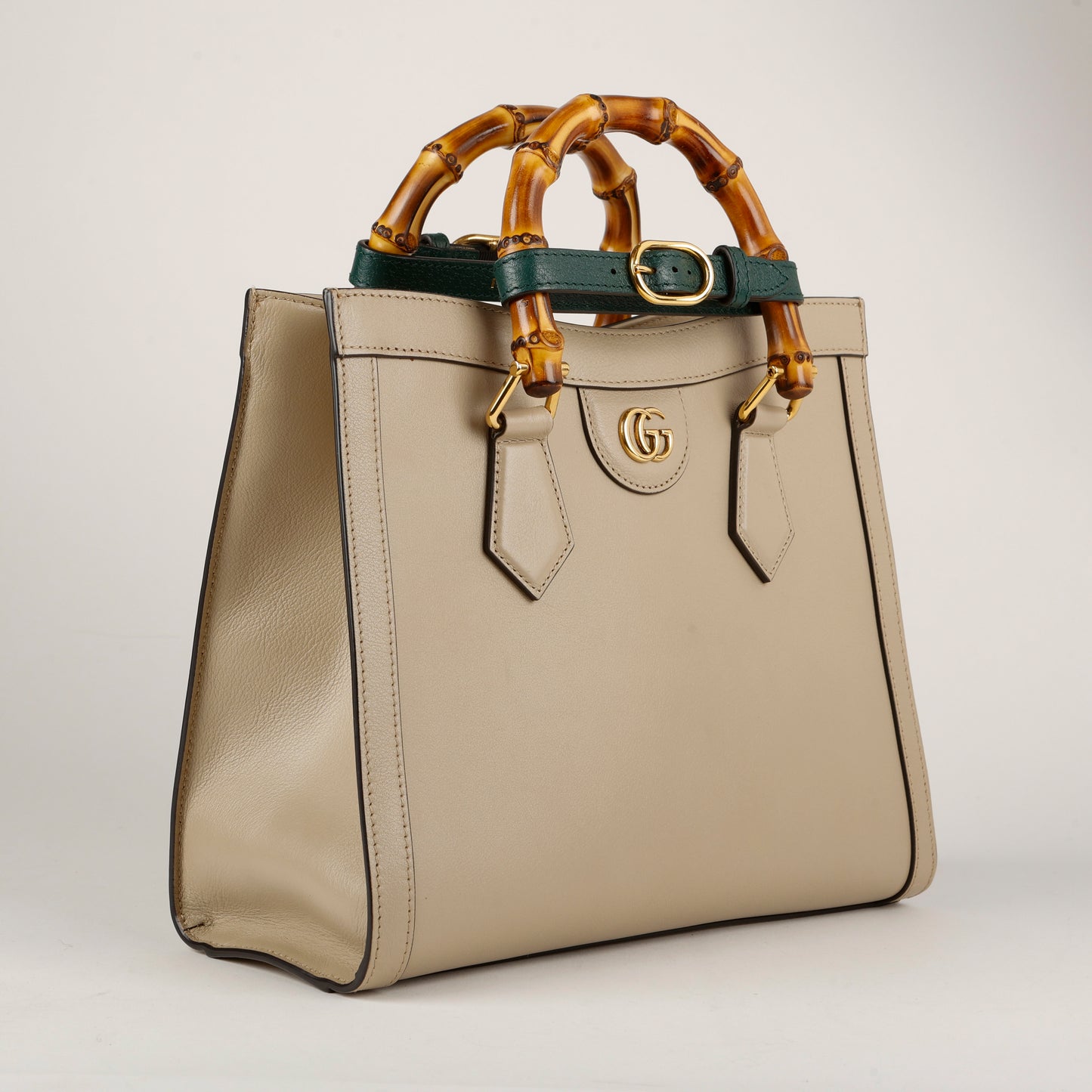Medium Diana Bamboo Tote, Taupe