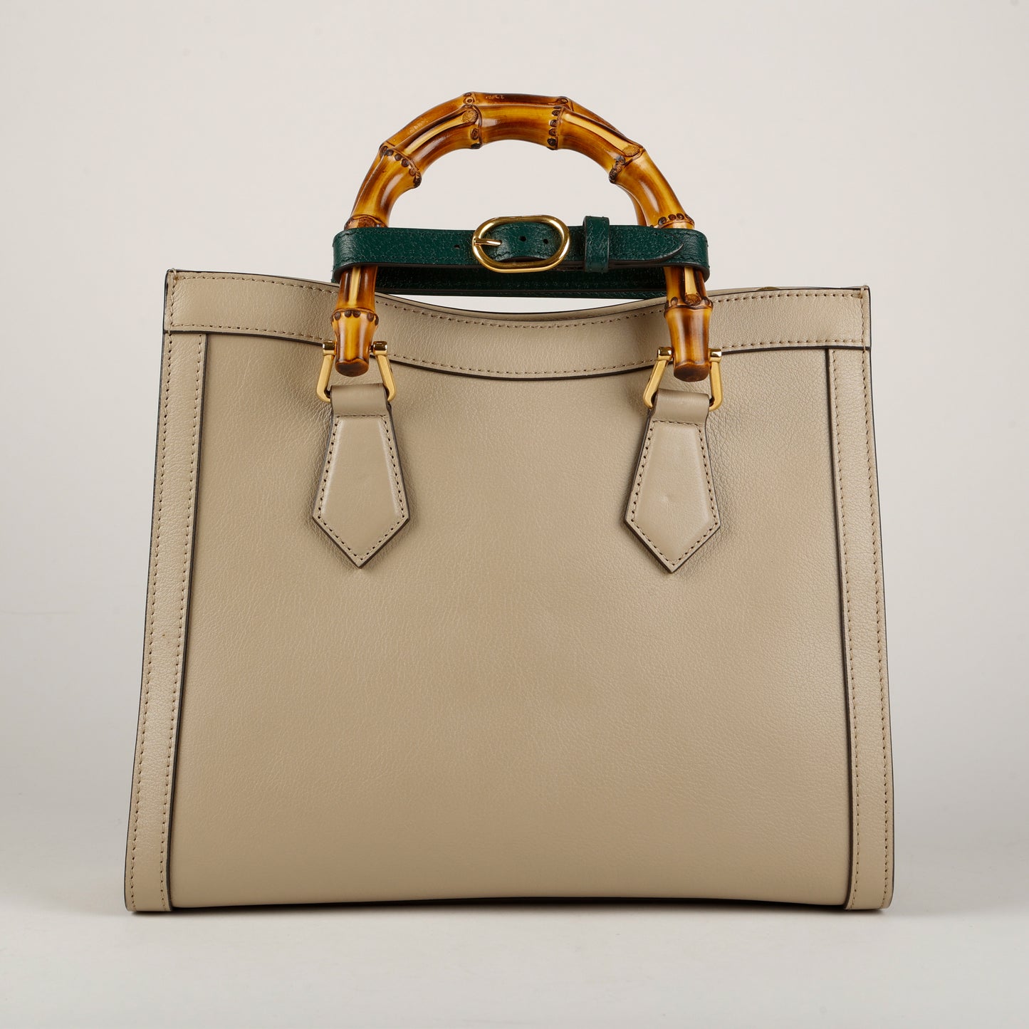 Medium Diana Bamboo Tote, Taupe