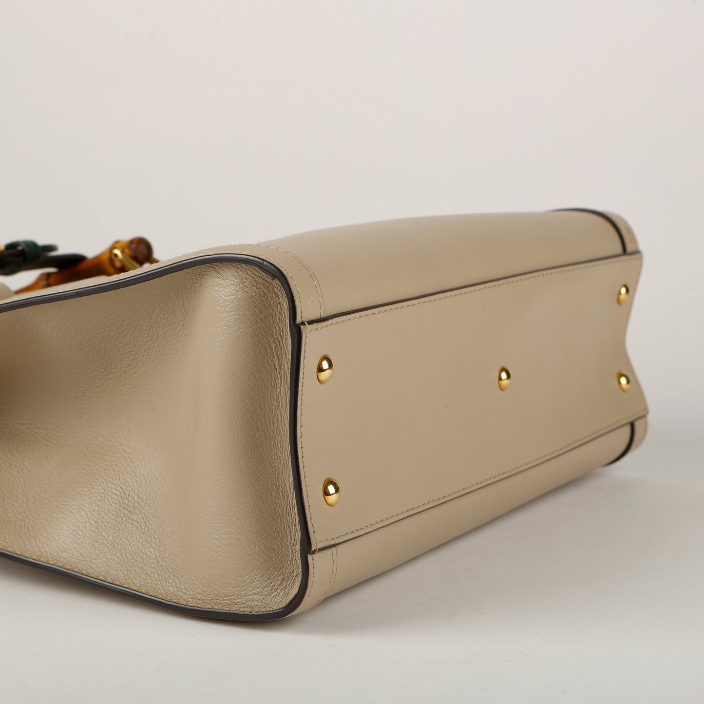 Medium Diana Bamboo Tote, Taupe