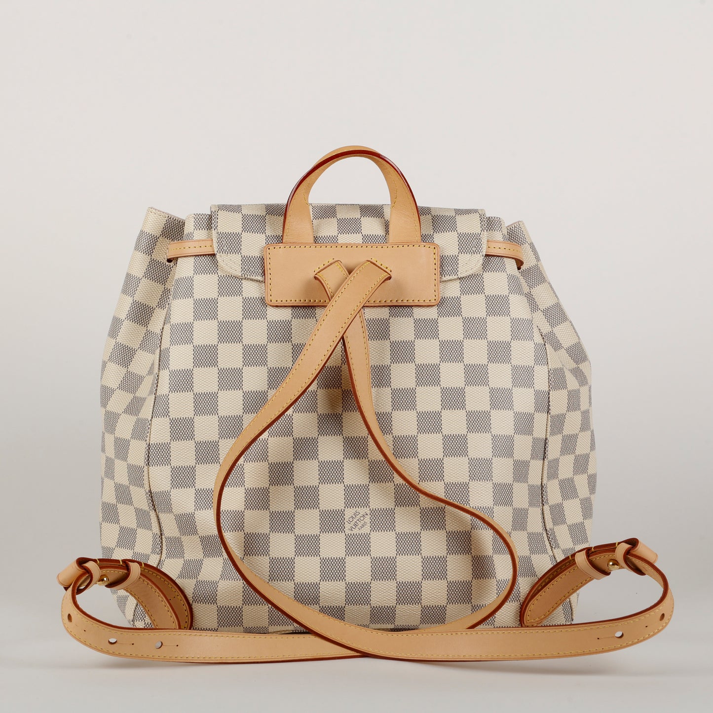 Sperone Backpack, Damier Azur Rose Ballerine
