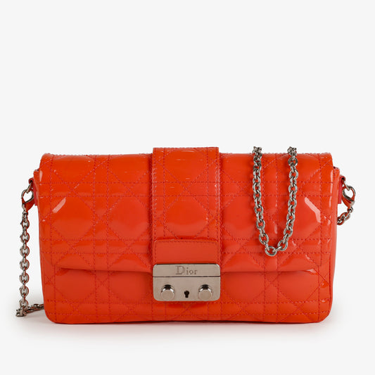 Mini New Lock Pouch, Patent Coral