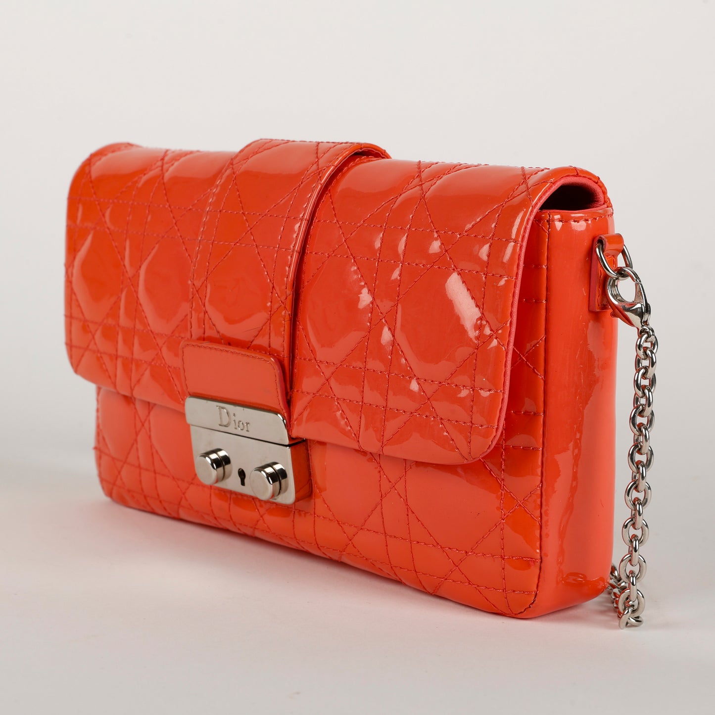 Mini New Lock Pouch, Patent Coral
