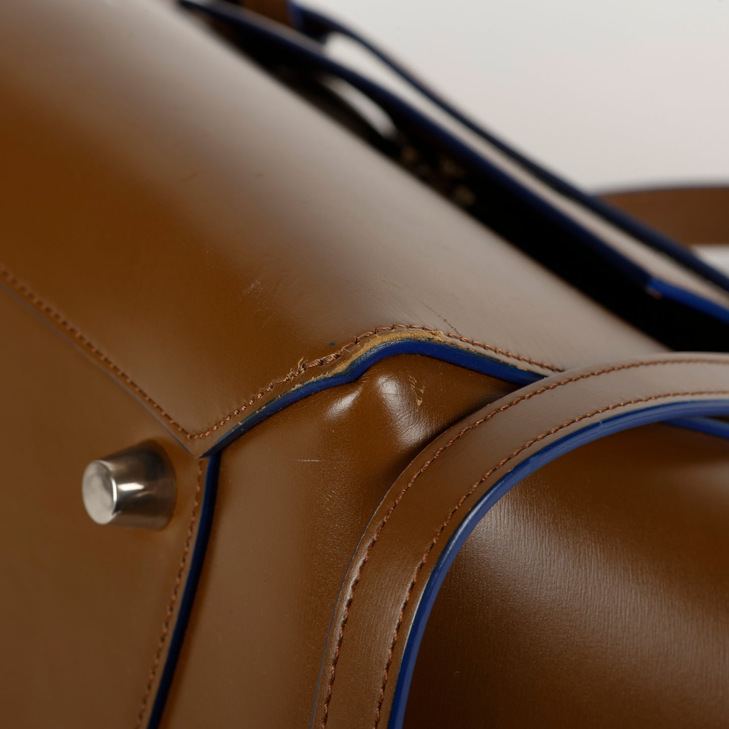 Mini Belt Bag Palmelato, Camel Blue