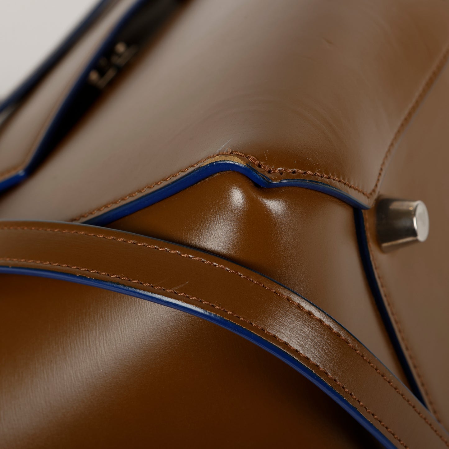 Mini Belt Bag Palmelato, Camel Blue