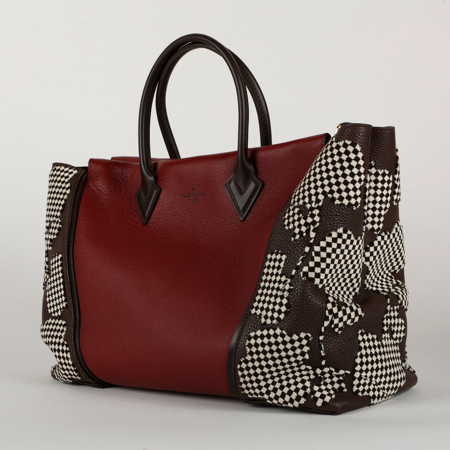 W Tote MM, Red Black White