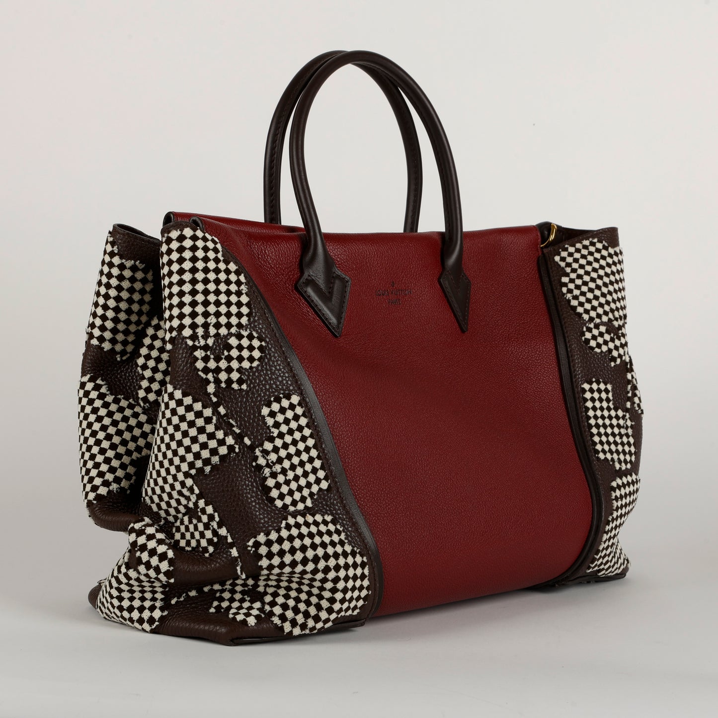 W Tote MM, Red Black White
