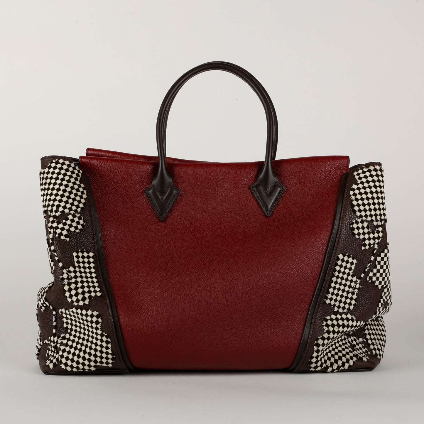 W Tote MM, Red Black White