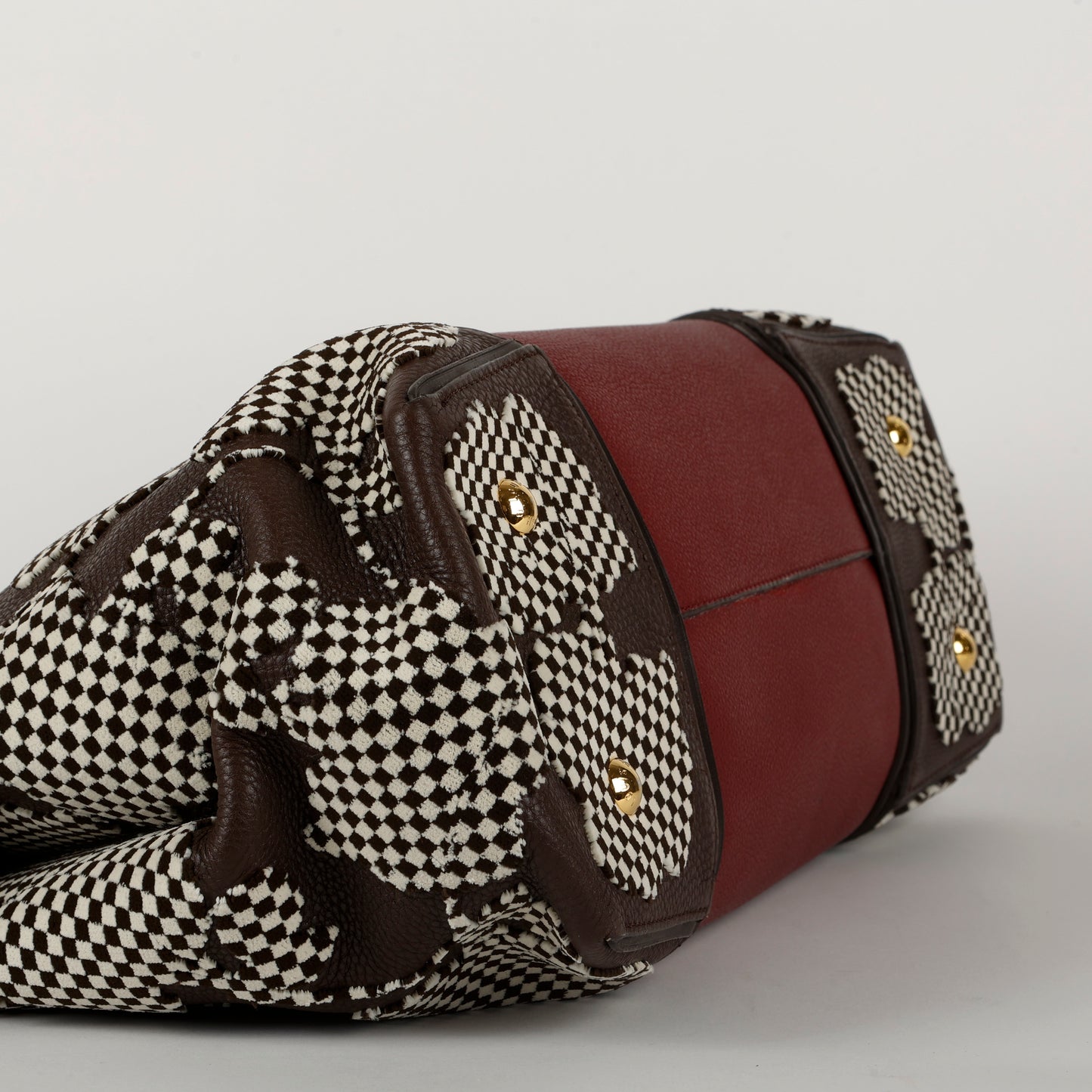 W Tote MM, Red Black White