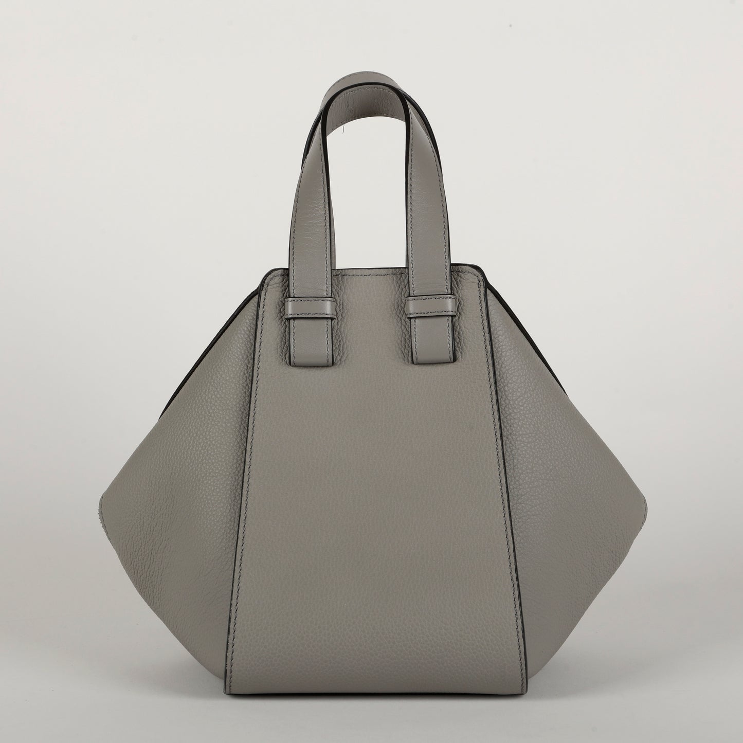 Compact Hammock Shoulder Bag, Pearl Grey Calfskin