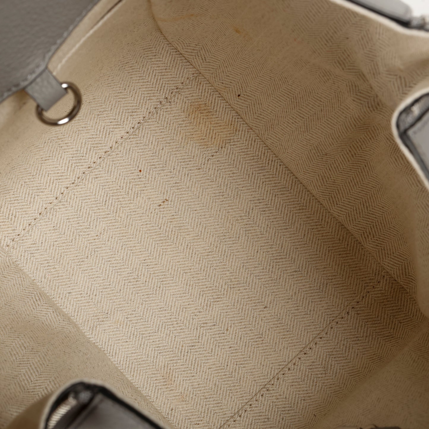 Compact Hammock Shoulder Bag, Pearl Grey Calfskin