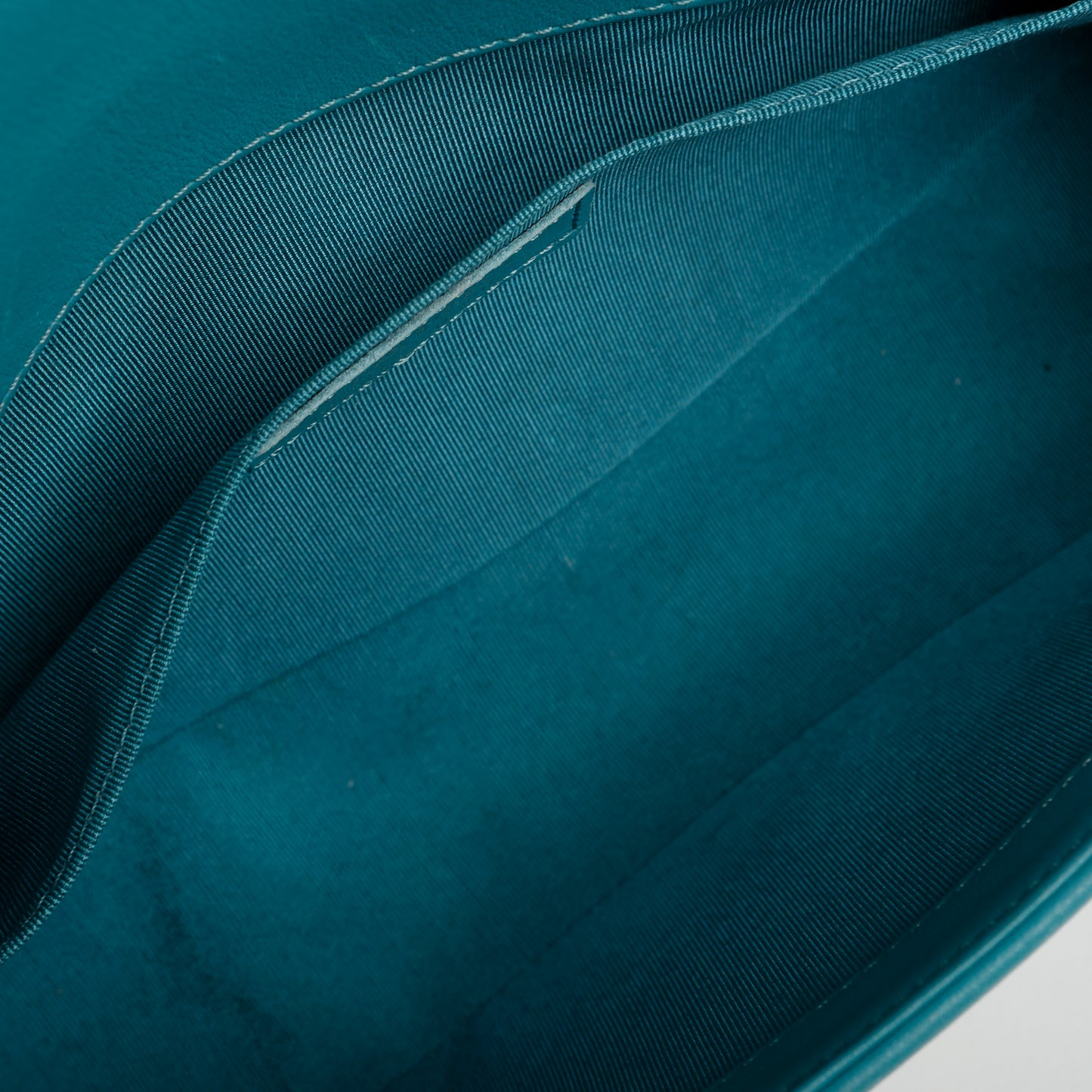 Old Medium Boy Bag, Turquoise Lambskin Light Gold Hardware