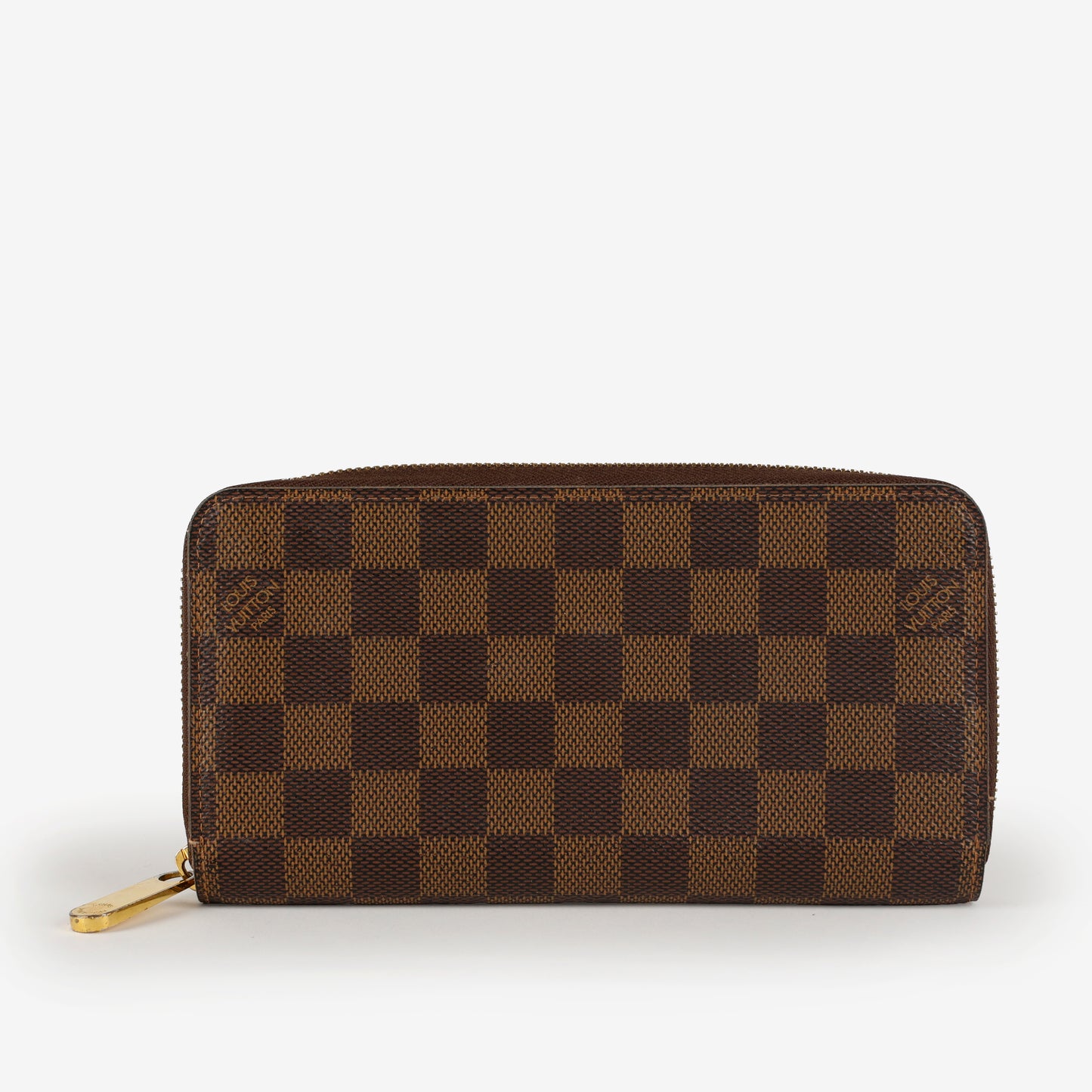 Zippy Wallet, Damier Ebene Rose Ballerine
