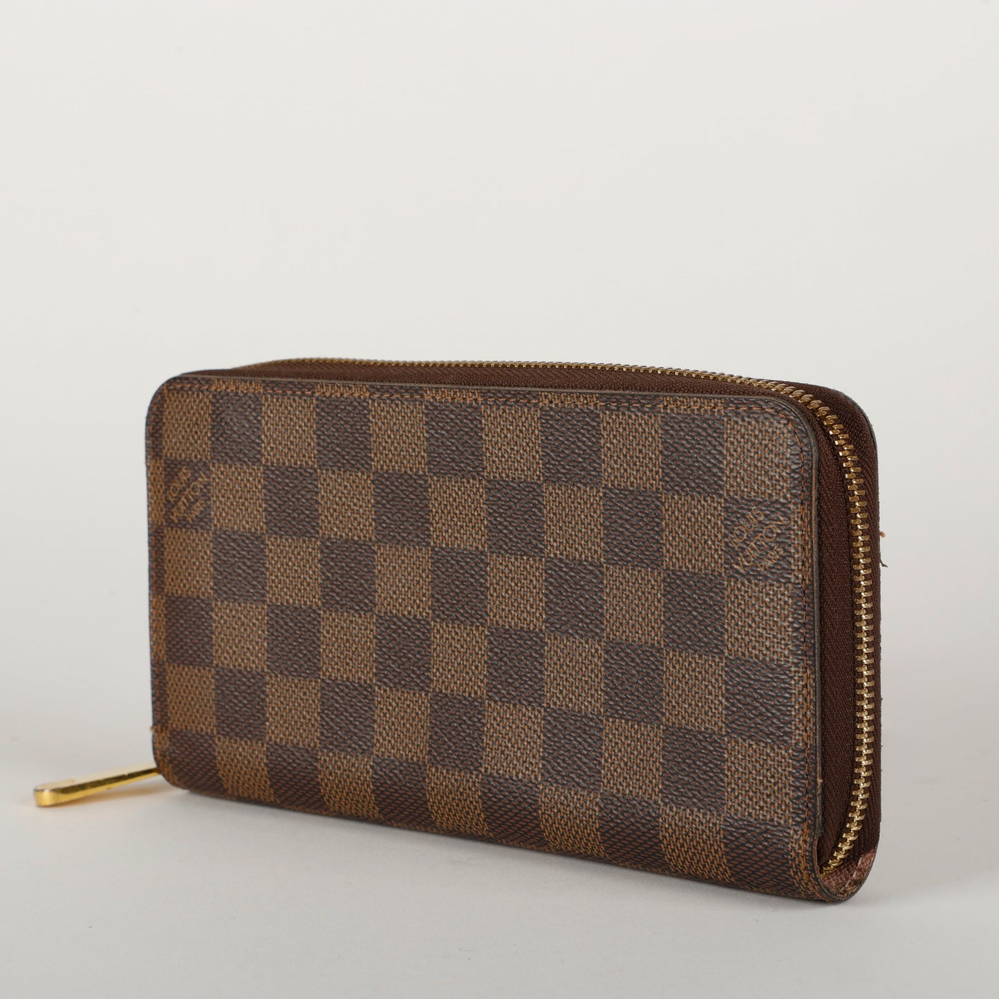 Zippy Wallet, Damier Ebene Rose Ballerine