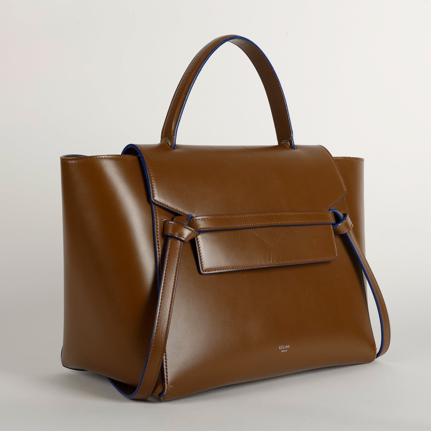 Mini Belt Bag Palmelato, Camel Blue