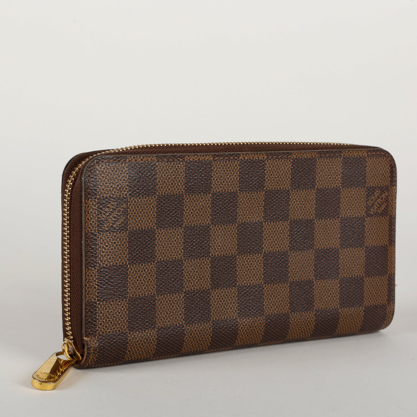 Zippy Wallet, Damier Ebene Rose Ballerine