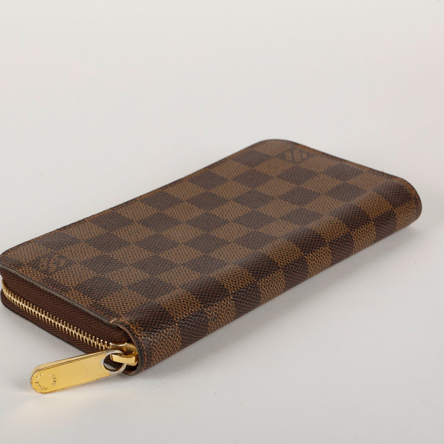 Zippy Wallet, Damier Ebene Rose Ballerine