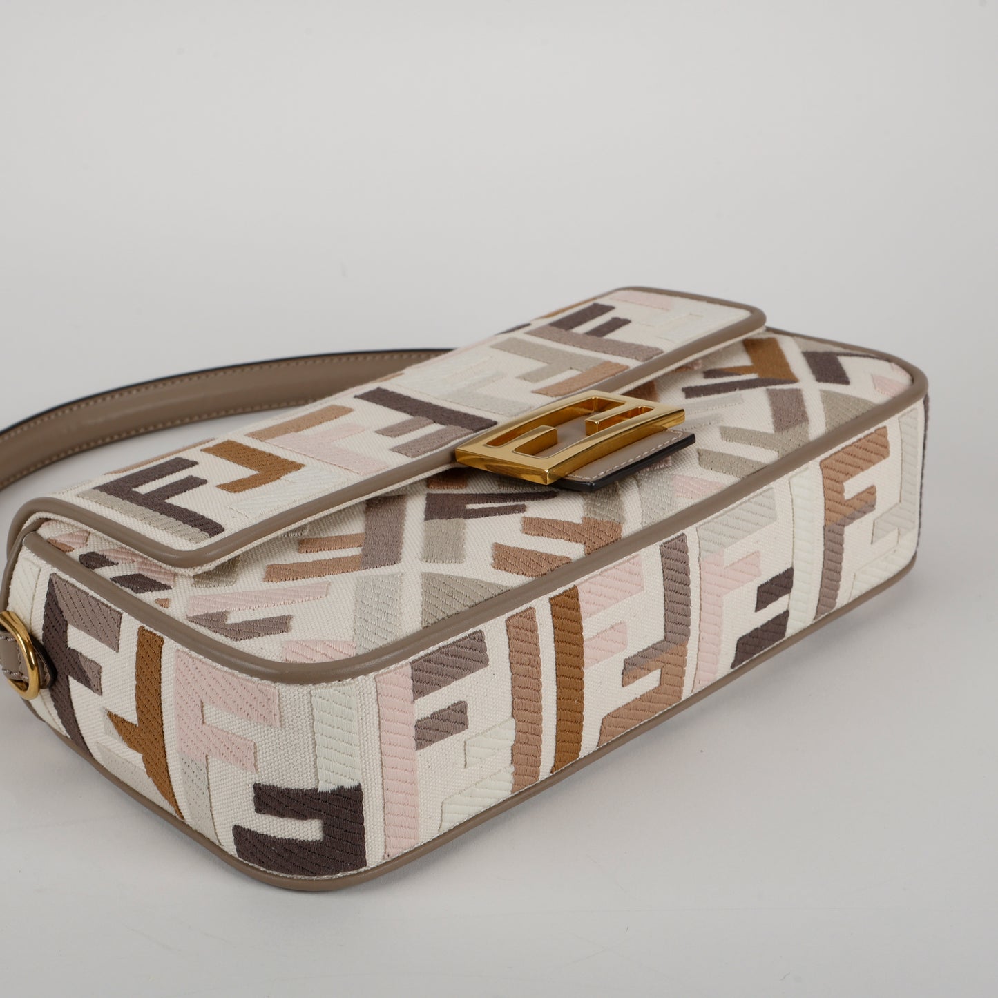 Medium Baguette, Multicolor Canvas
