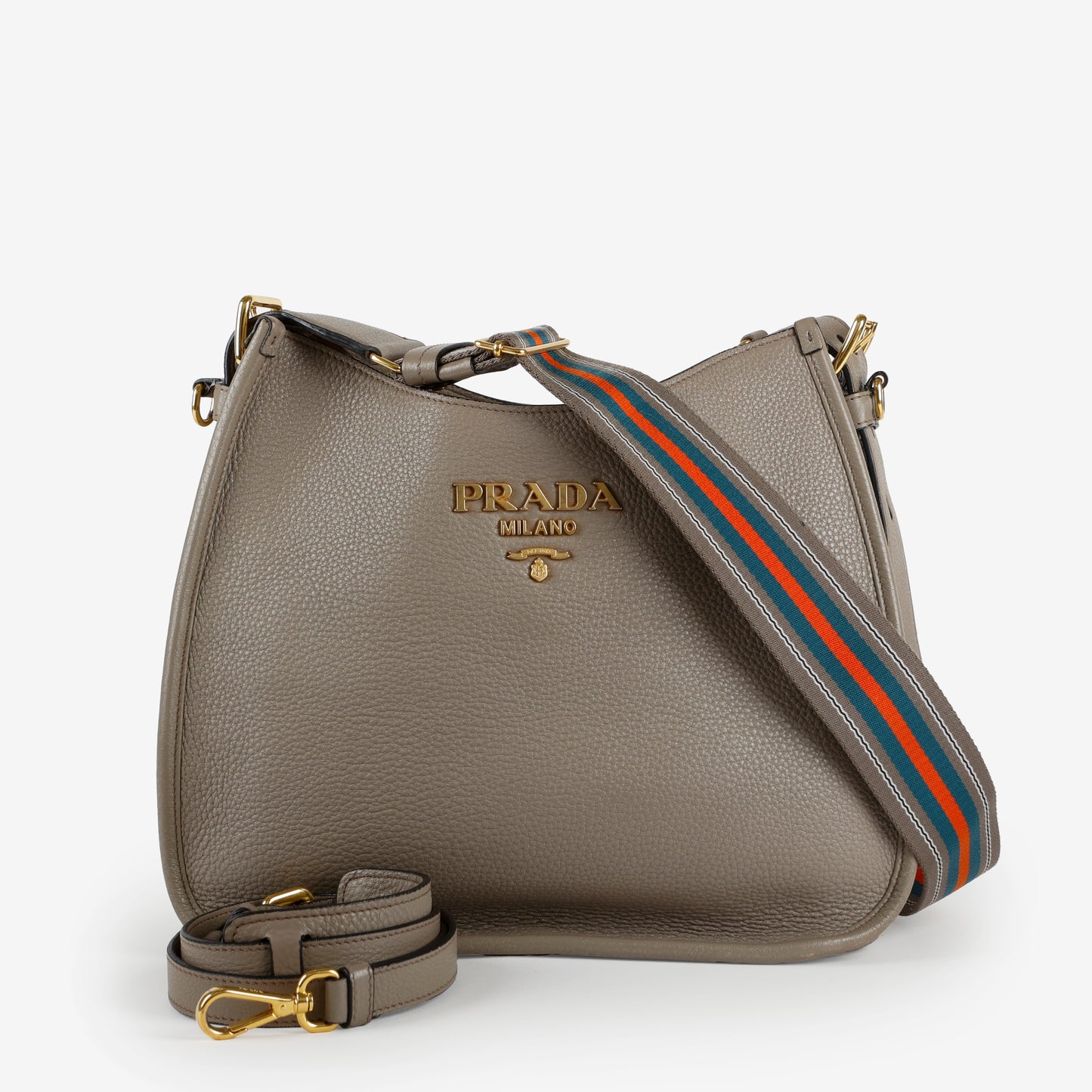 Leather Hobo, Grey Calfskin