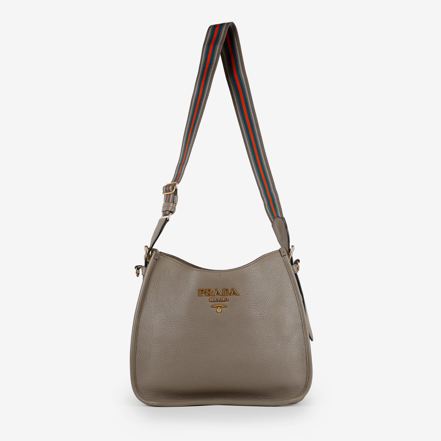 Leather Hobo, Grey Calfskin