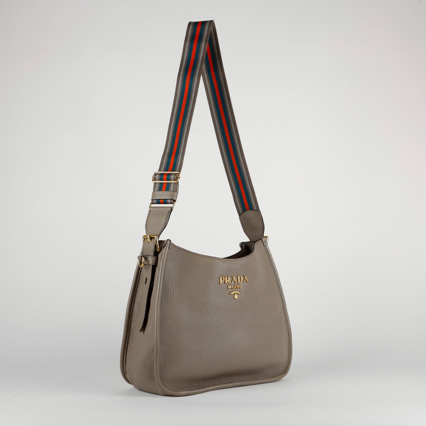 Leather Hobo, Grey Calfskin