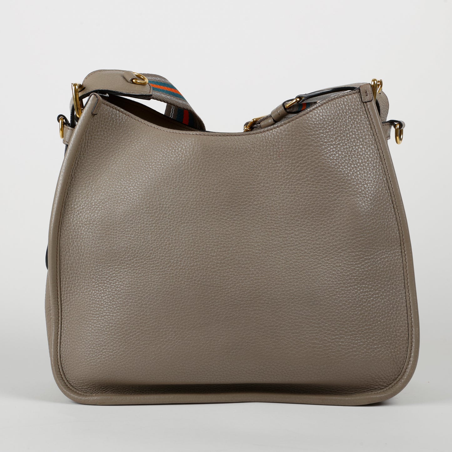 Leather Hobo, Grey Calfskin