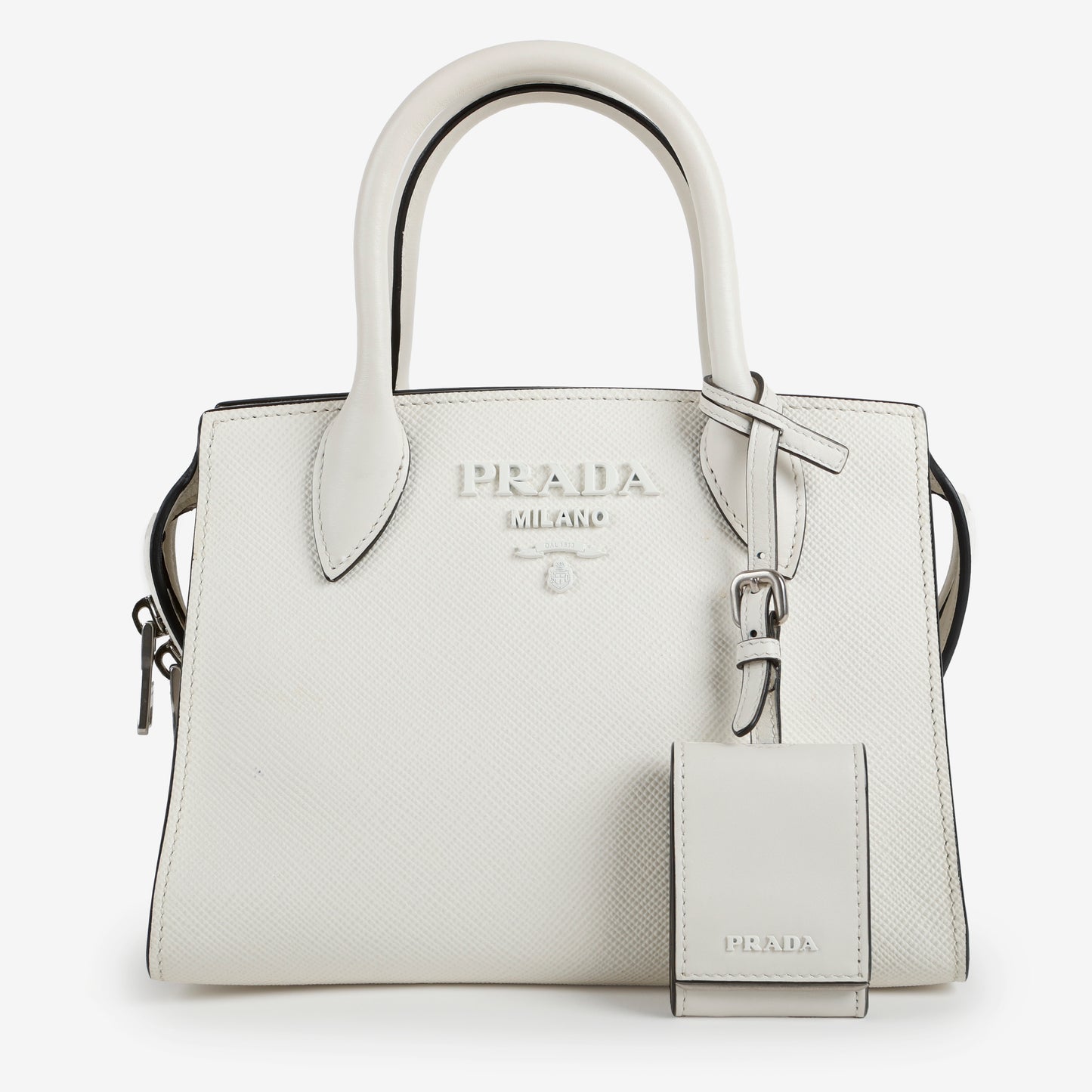 Mini Monochrome Top Handle, White