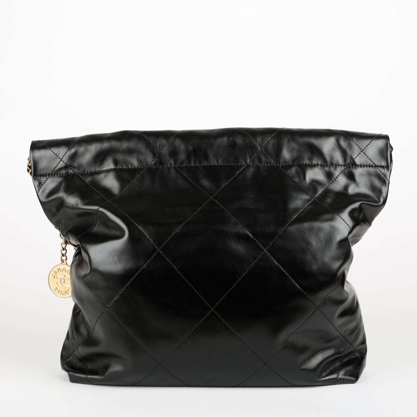 Small 22, Black Lambskin Gold Hardware 11565
