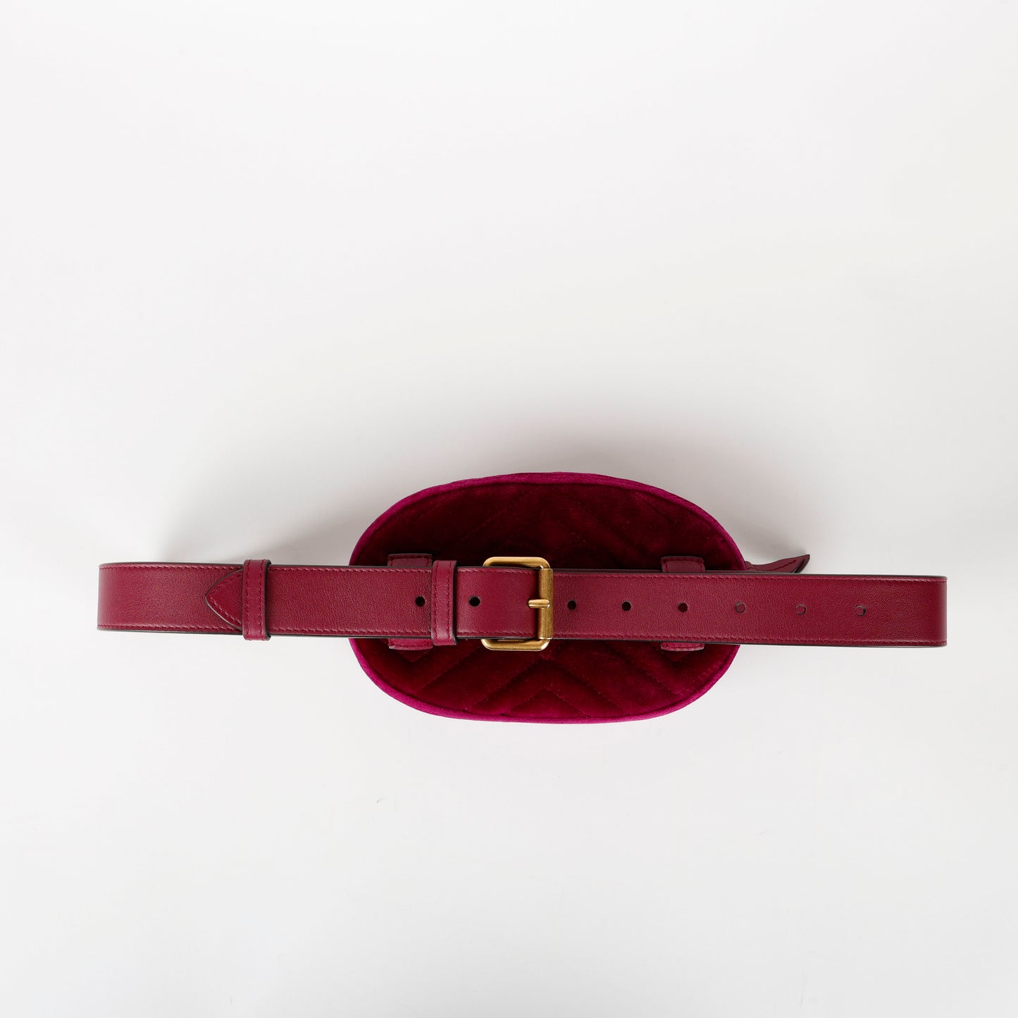 GG Marmont Belt Bag, Fuchsia Velvet 11568